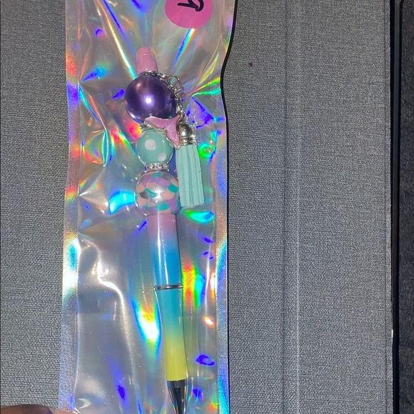 Other - #9 Colorful Beaded Pen with Tassel with mermaid 🧜‍♀️ tail